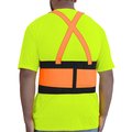 Elite Wear Back Support Belt, Hi-Viz Orange, Size: 4XL BB800FO (4XL)